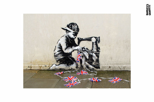 Bunting - Banksy Graffiti Art
