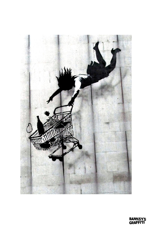 Shop Til You Drop - Banksy Graffiti Art