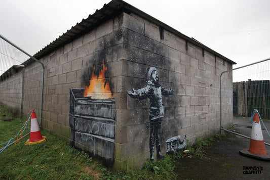 SnowFlake Boy - Banksy Graffiti Art