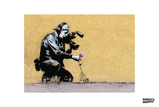 Flower Puller - Banksy Graffiti Art - Park City, Utah