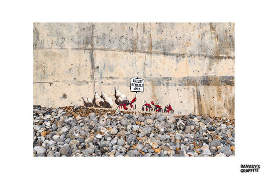 Hermit Crabs - Banksy Graffiti Art - Cromer, North Norfolk Coast, UK
